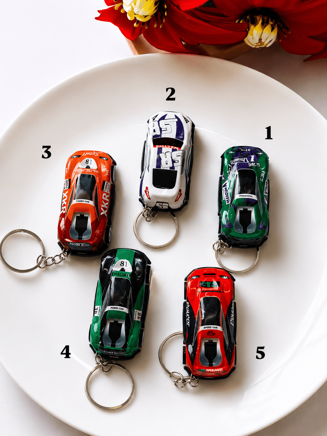 Metal car keychain