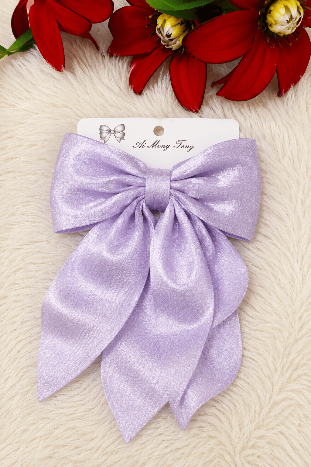 Bow tail hair clip
