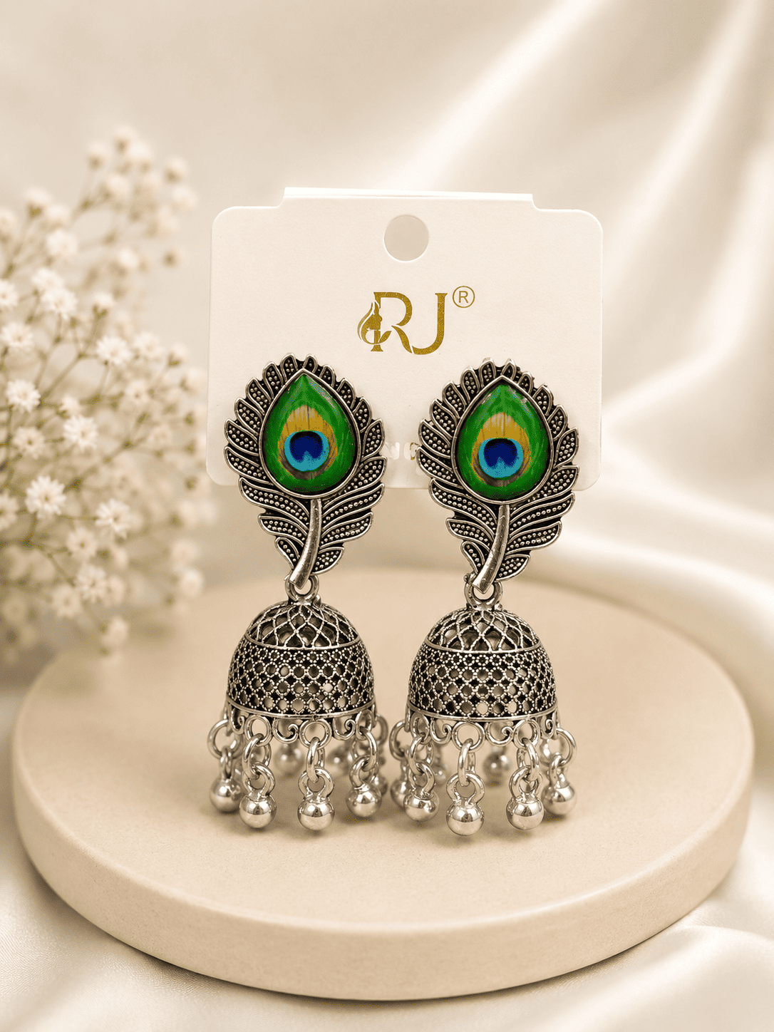 Peacock jhumka