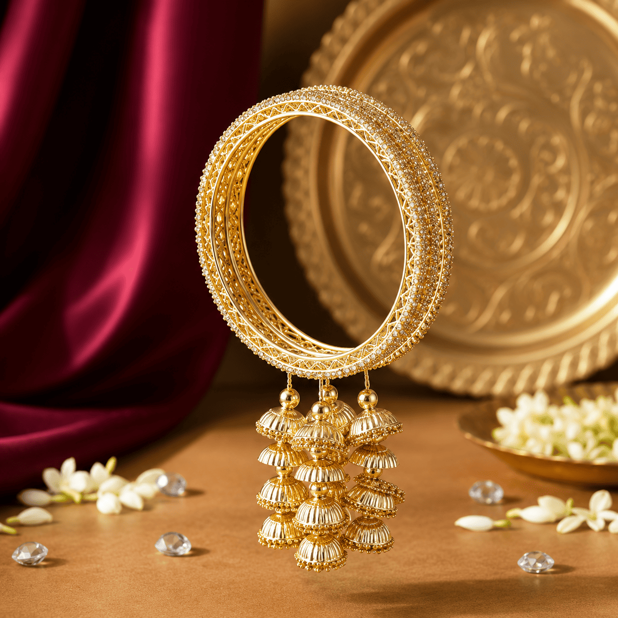 Jhumka type bangle